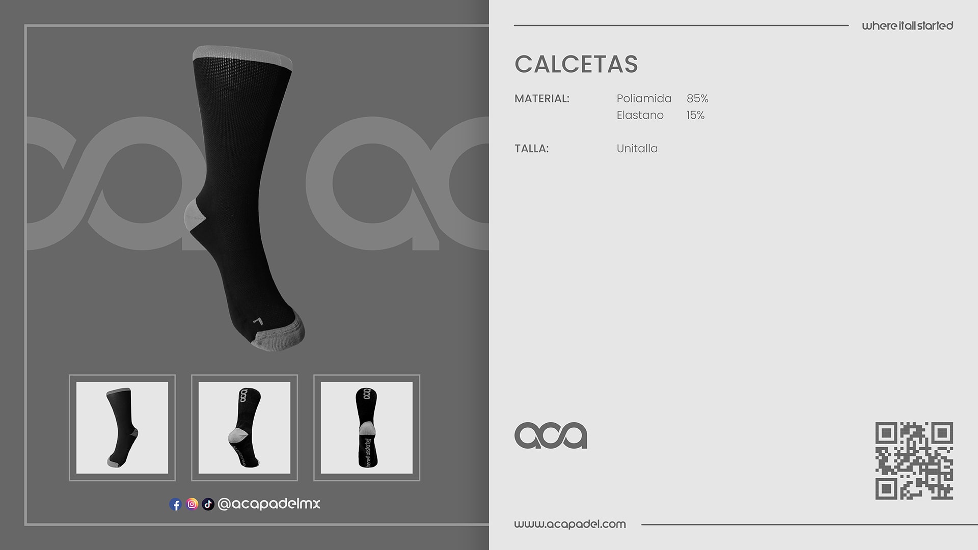 Descripción de CALCETAS NEGRAS 1