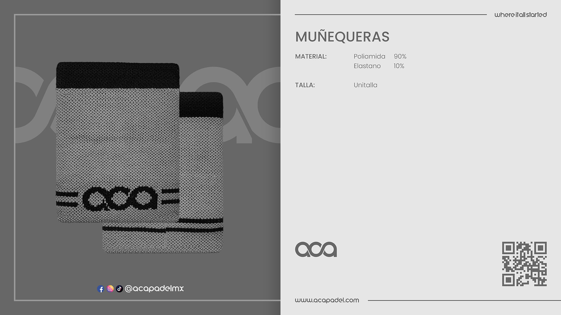Descripción de MUÑEQUERA GRIS