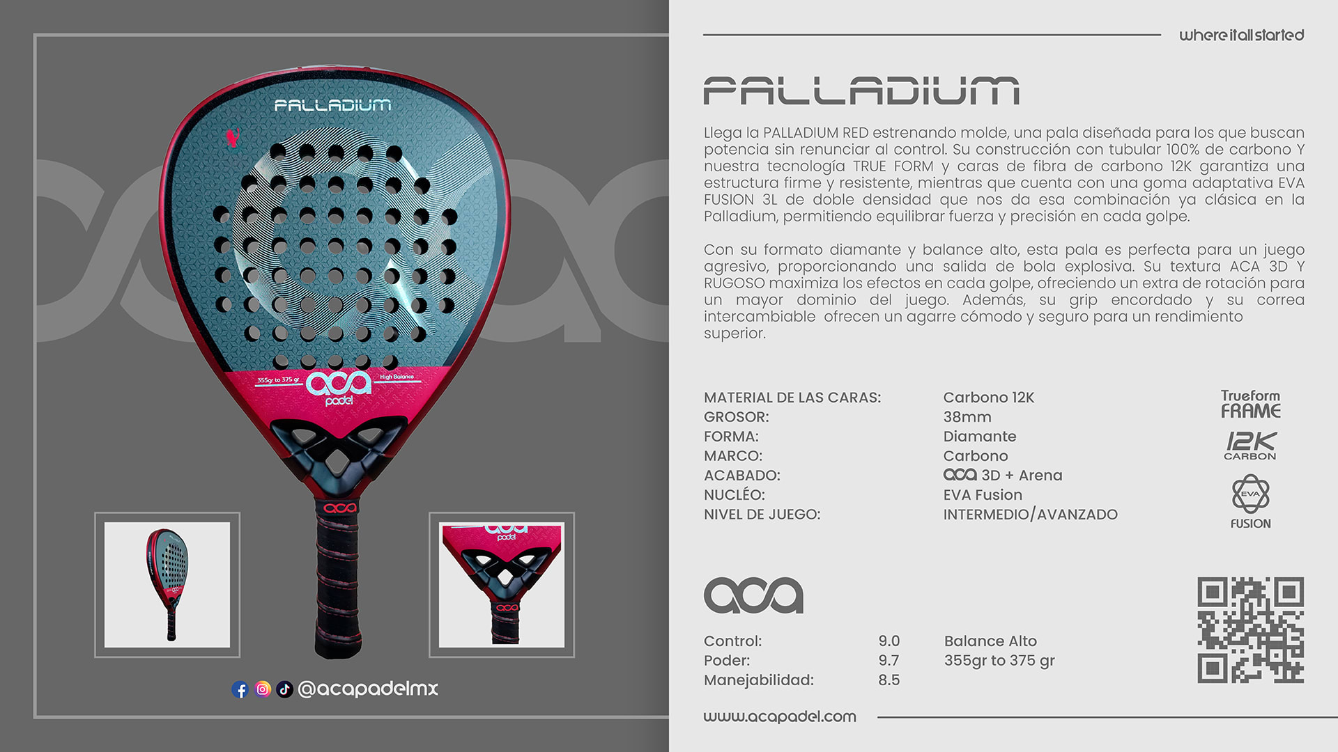 Descripción de PALLADIUM RED
