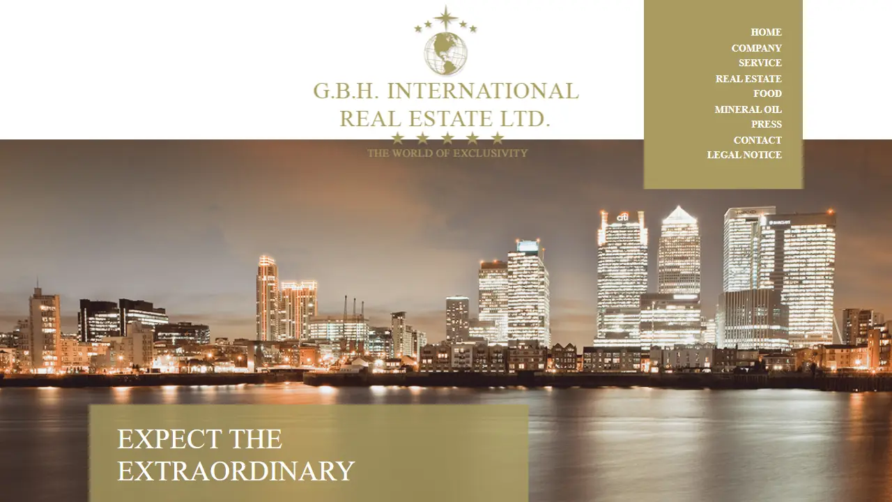G.B.H. INTERNATIONAL REAL ESTATE LIMITED