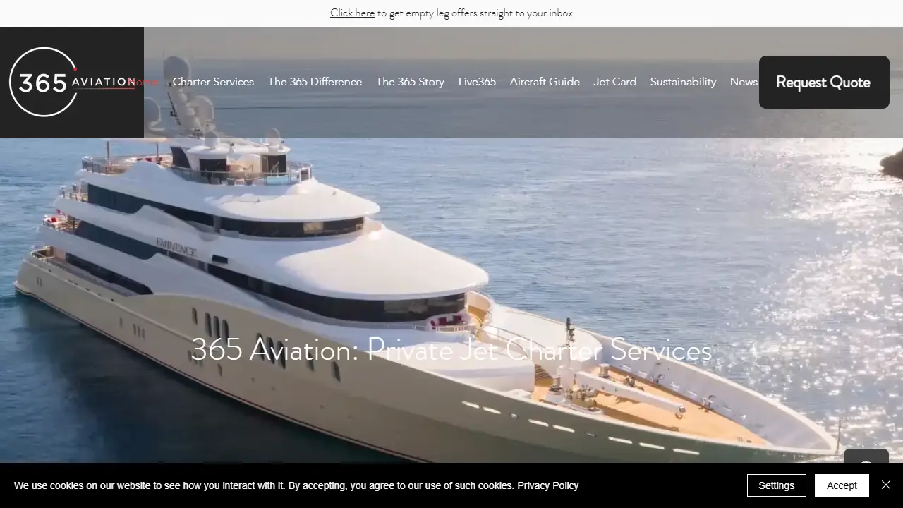 365 Aviation Ltd. - Private Jet Charter