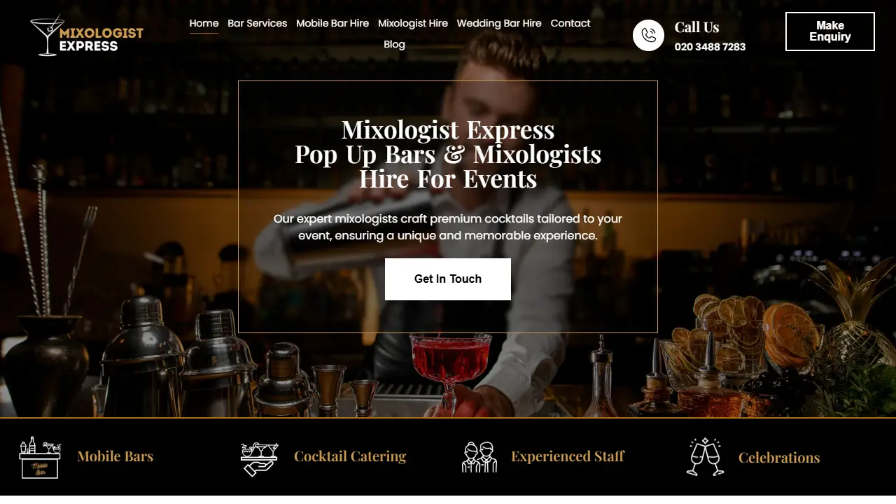 Mixologist Express - Pop Up Bar & Mixologist Hire London