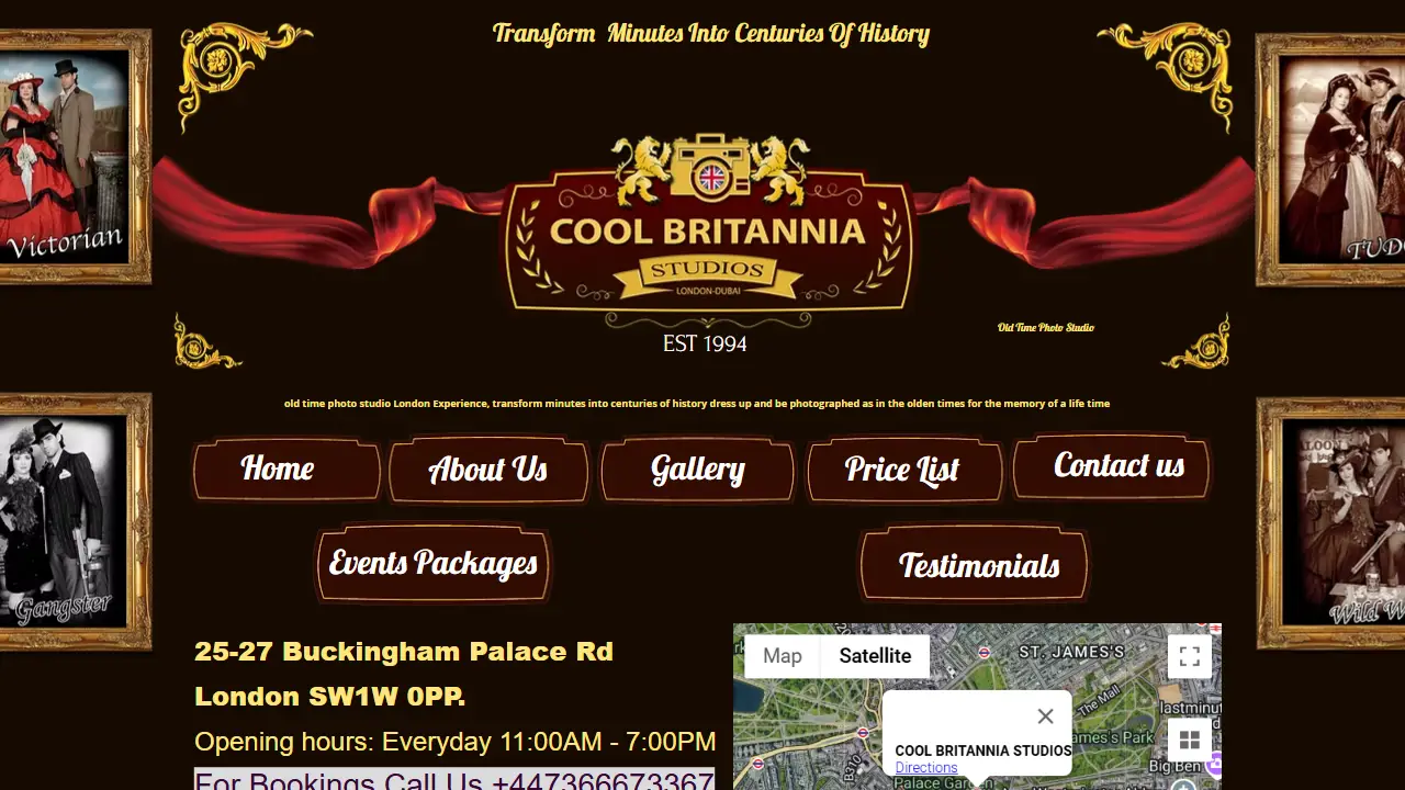 Cool Britannia Studios / OLD TIME PHOTO STUDIO LONDON