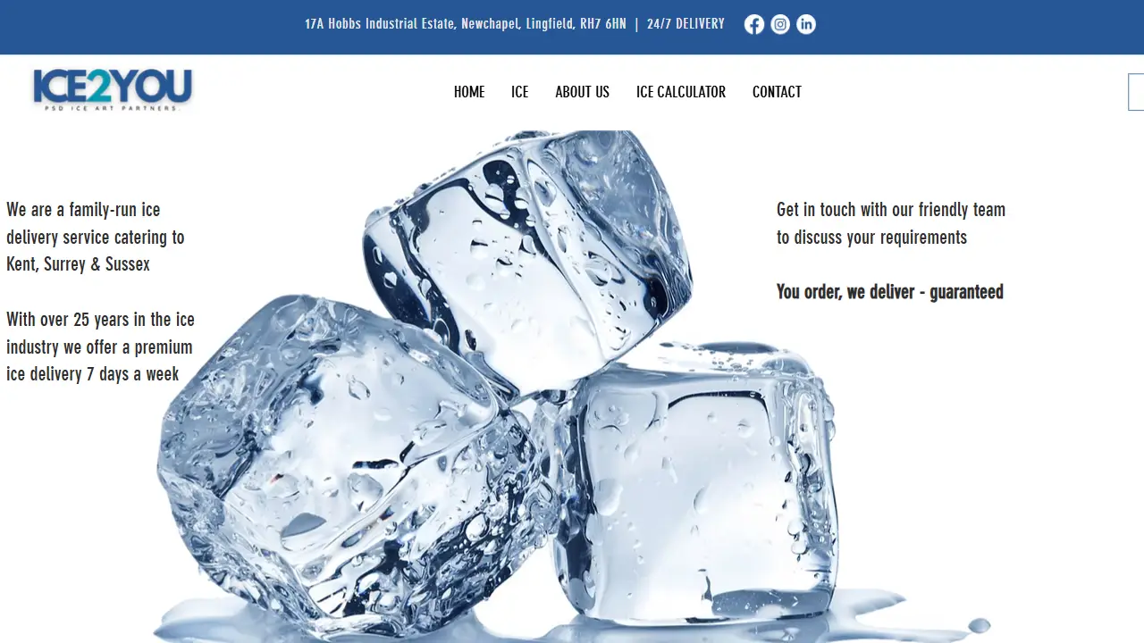 ice2you - Ice deliveries in the southeast