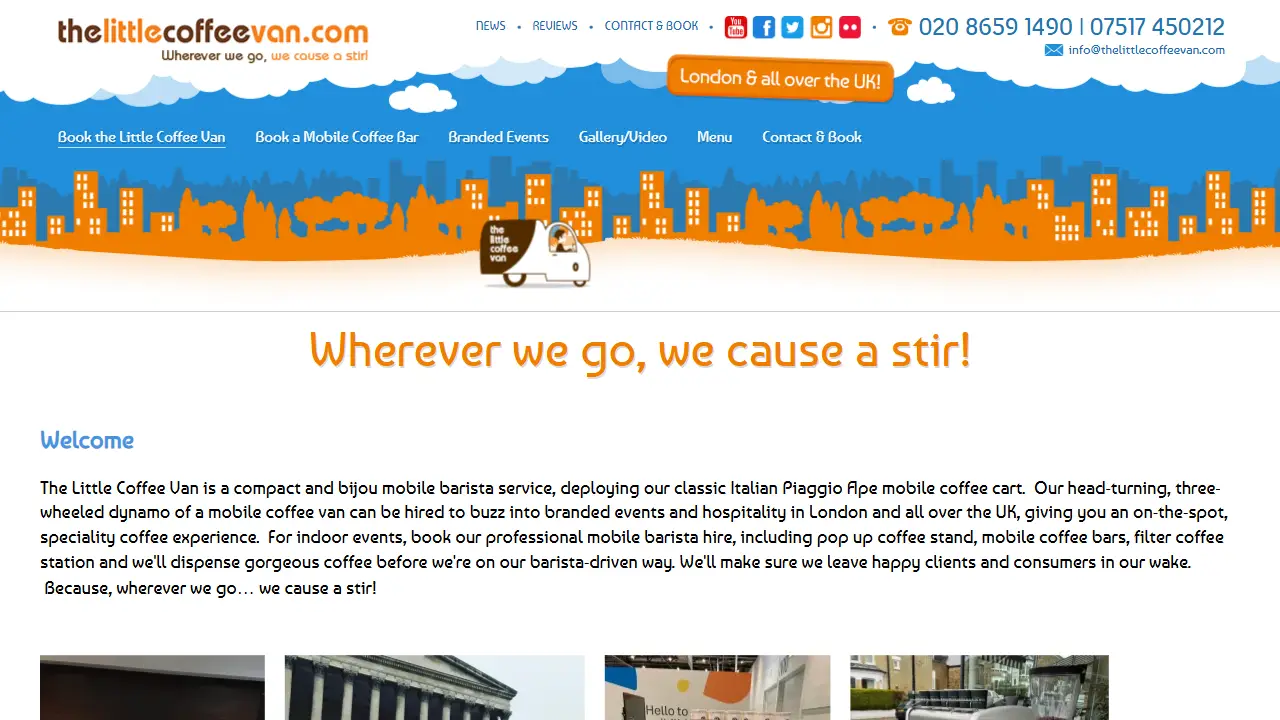 The Little Coffee Van -Mobile Coffee Bars - Pop-Up Coffee Stand - Filter Coffee Station and Mobile Barista