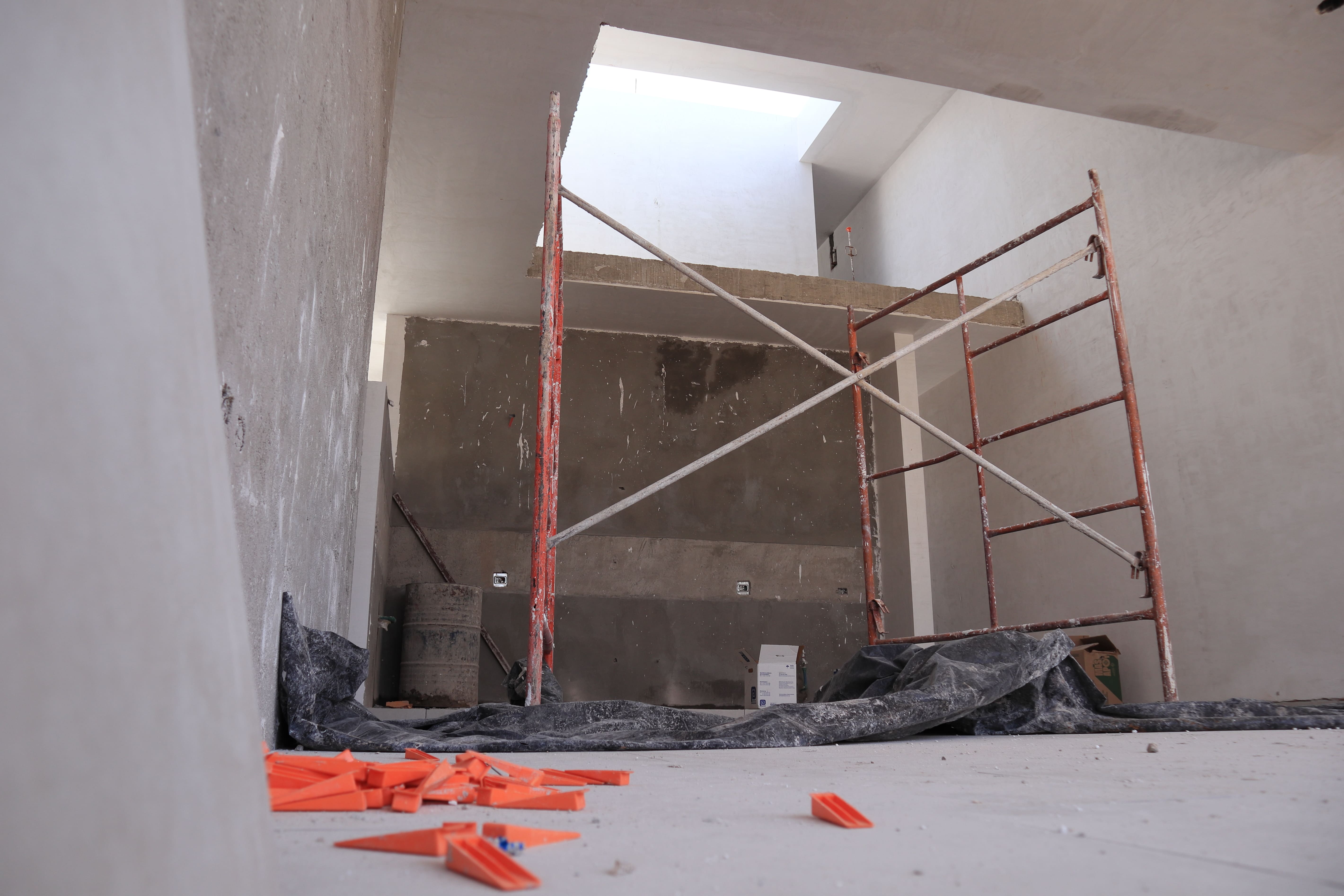 Obra blanca en proceso de construcción