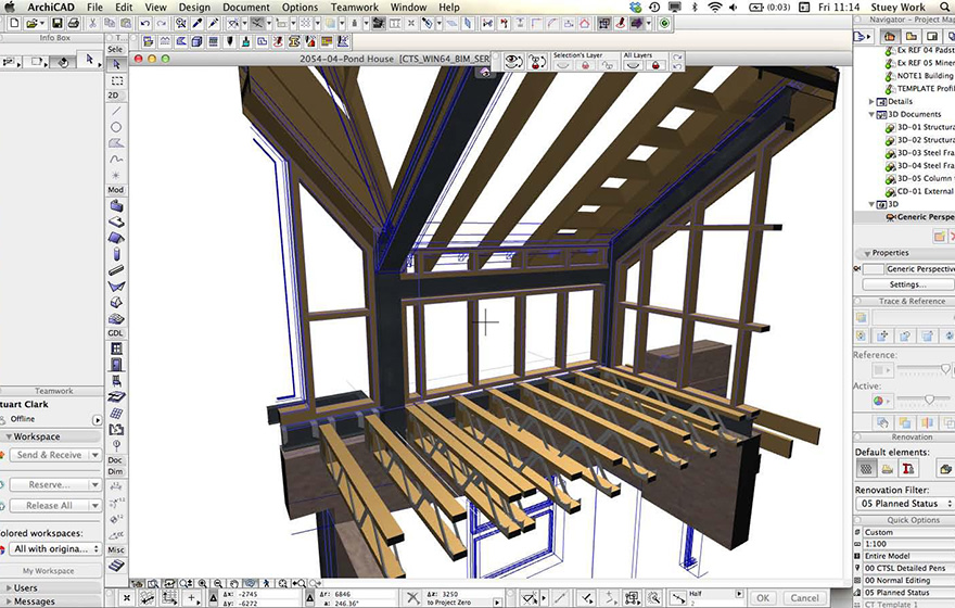 Malvern property - Illustrating the level of detail in Constructive Thinking's model in ArchiCAD Malvern property - Illustrating the level of detail in Constructive Thinking's model in ArchiCAD