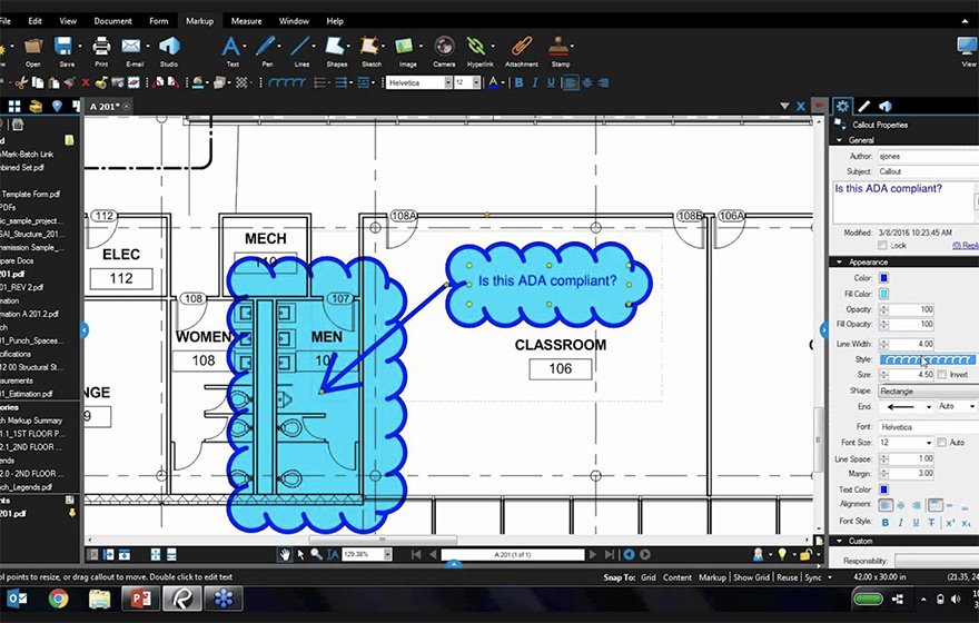 The development automatically links changes made to a 2D PDF in Bluebeam Revu to 3D models The development automatically links changes made to a 2D PDF in Bluebeam Revu to 3D models