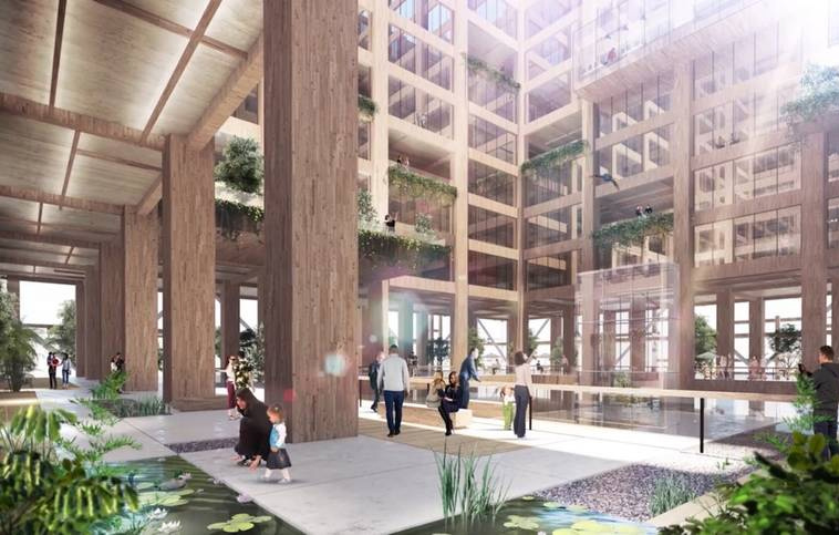 The tower’s concept design shows a building with a light, open lattice-work effect The tower’s concept design shows a building with a light, open lattice-work effect