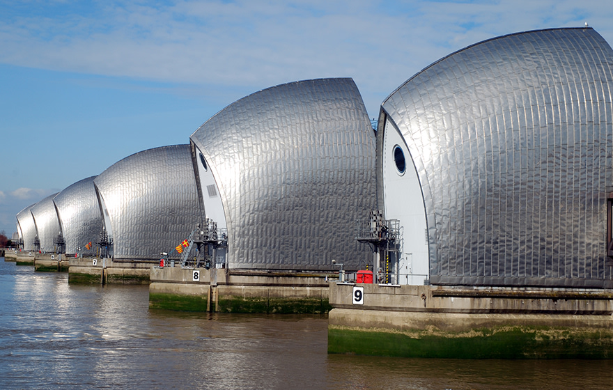 Thames Barrier Image: Mirrormere/Dreamstime.com Thames Barrier Image: Mirrormere/Dreamstime.com