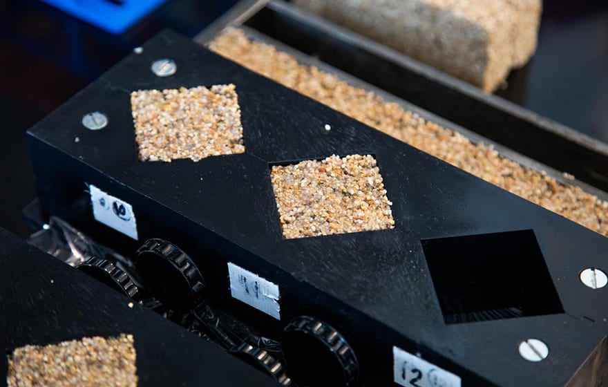 A mould for shaping bricks made out of living materials (CU Boulder College of Engineering and Applied Science) A mould for shaping bricks made out of living materials (CU Boulder College of Engineering and Applied Science)