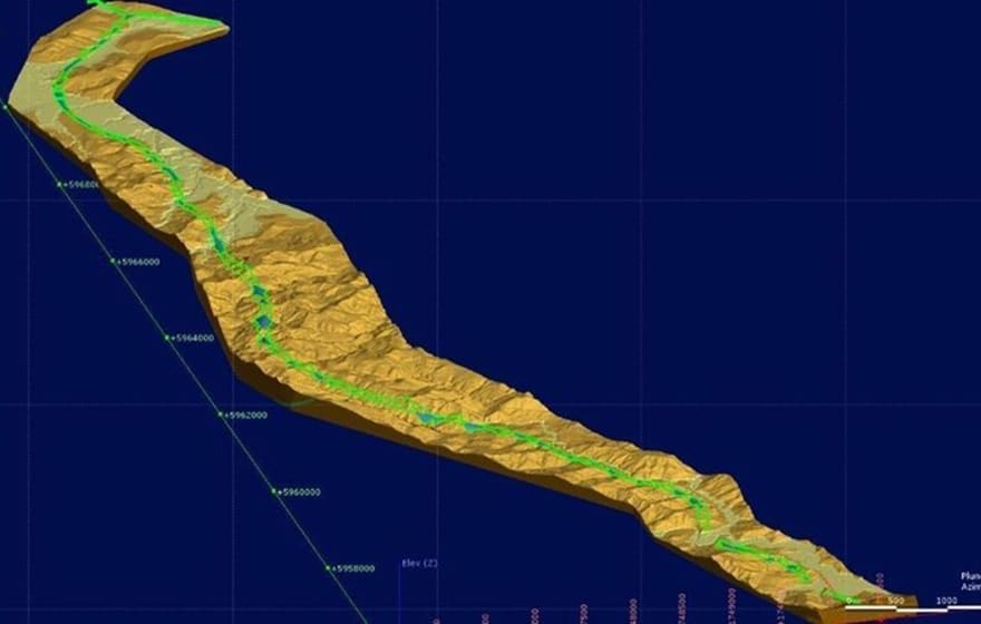 Top image: The 3D subsurface model encompasses the full length of the 18.5km alignment (Seequent) Top image: The 3D subsurface model encompasses the full length of the 18.5km alignment (Seequent)