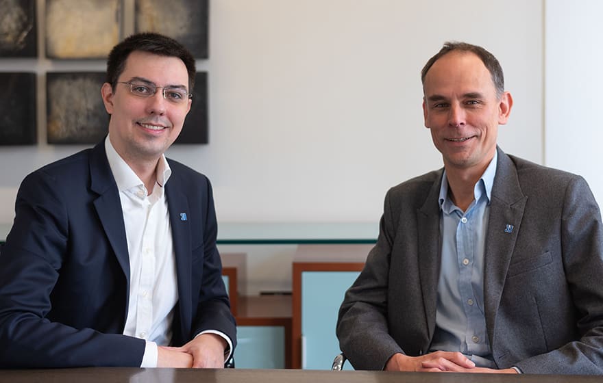 Dr Jozef Dobos (left) with Guy Ranawake, senior investment director at Ingenious Dr Jozef Dobos (left) with Guy Ranawake, senior investment director at Ingenious