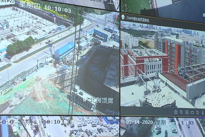 Image: A China Eighth Engineering Division screen grab of its surveillance systems Image: A China Eighth Engineering Division screen grab of its surveillance systems