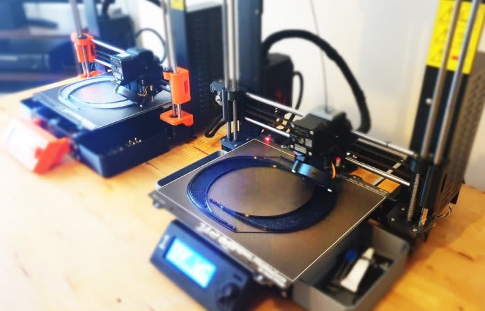Face shield clamps are 3D printed using Solinear's machines Face shield clamps are 3D printed using Solinear's machines