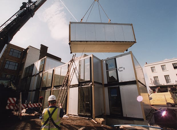Image: The Murray Grove modular development in north London Image: The Murray Grove modular development in north London