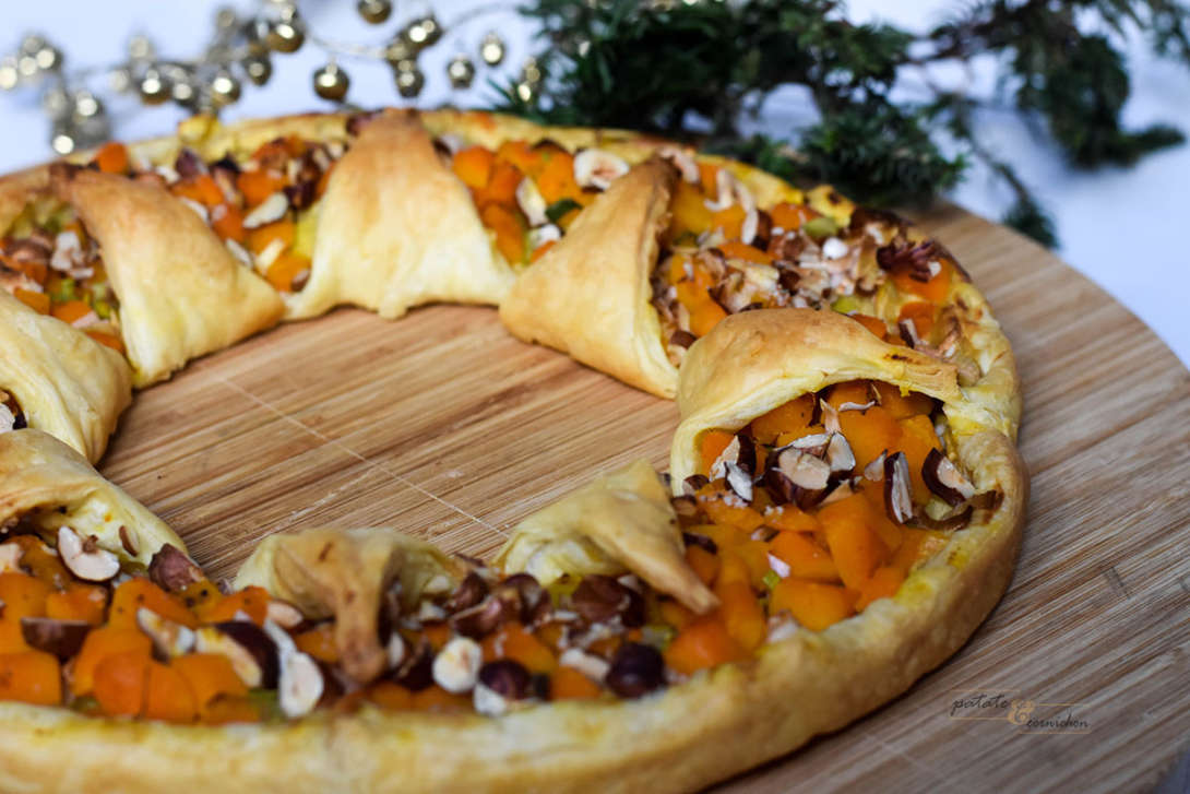 Tarte couronne au potimarron