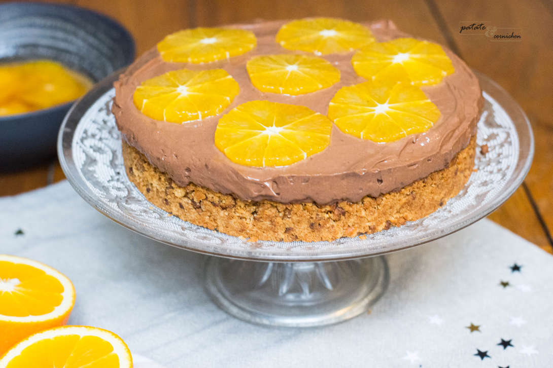 Tarte mousse au chocolat et orange