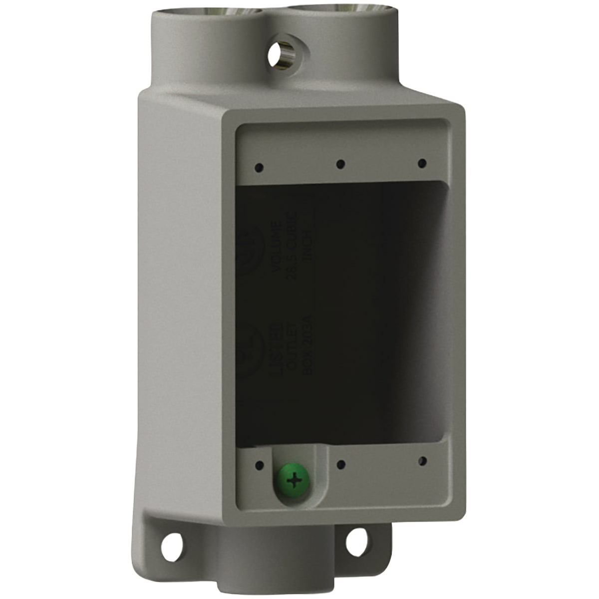 FDCC-2 | Caja Rectangular Serie FDCC Aluminio | Profundidad 2-7/8" | Conduit 3/4" | Killark