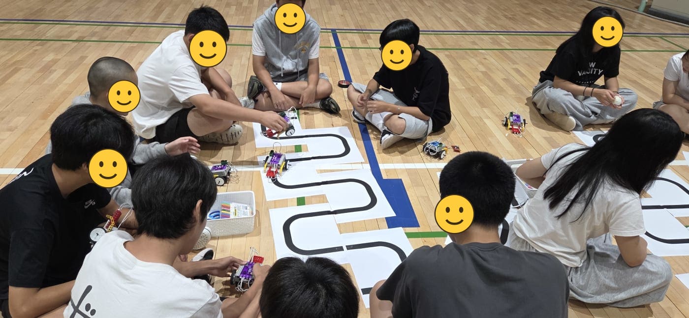 백암중학교 로봇축구 수업