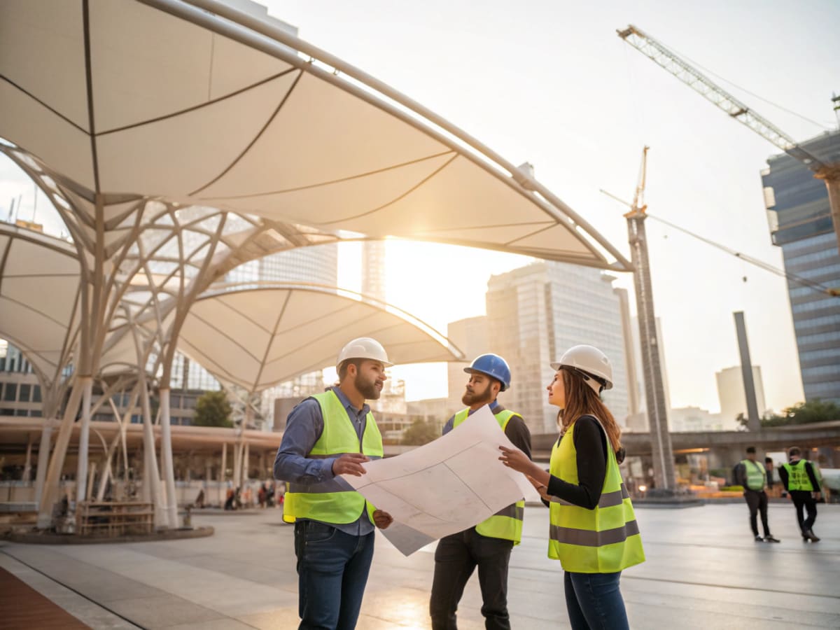 천막시공 pvc construction material