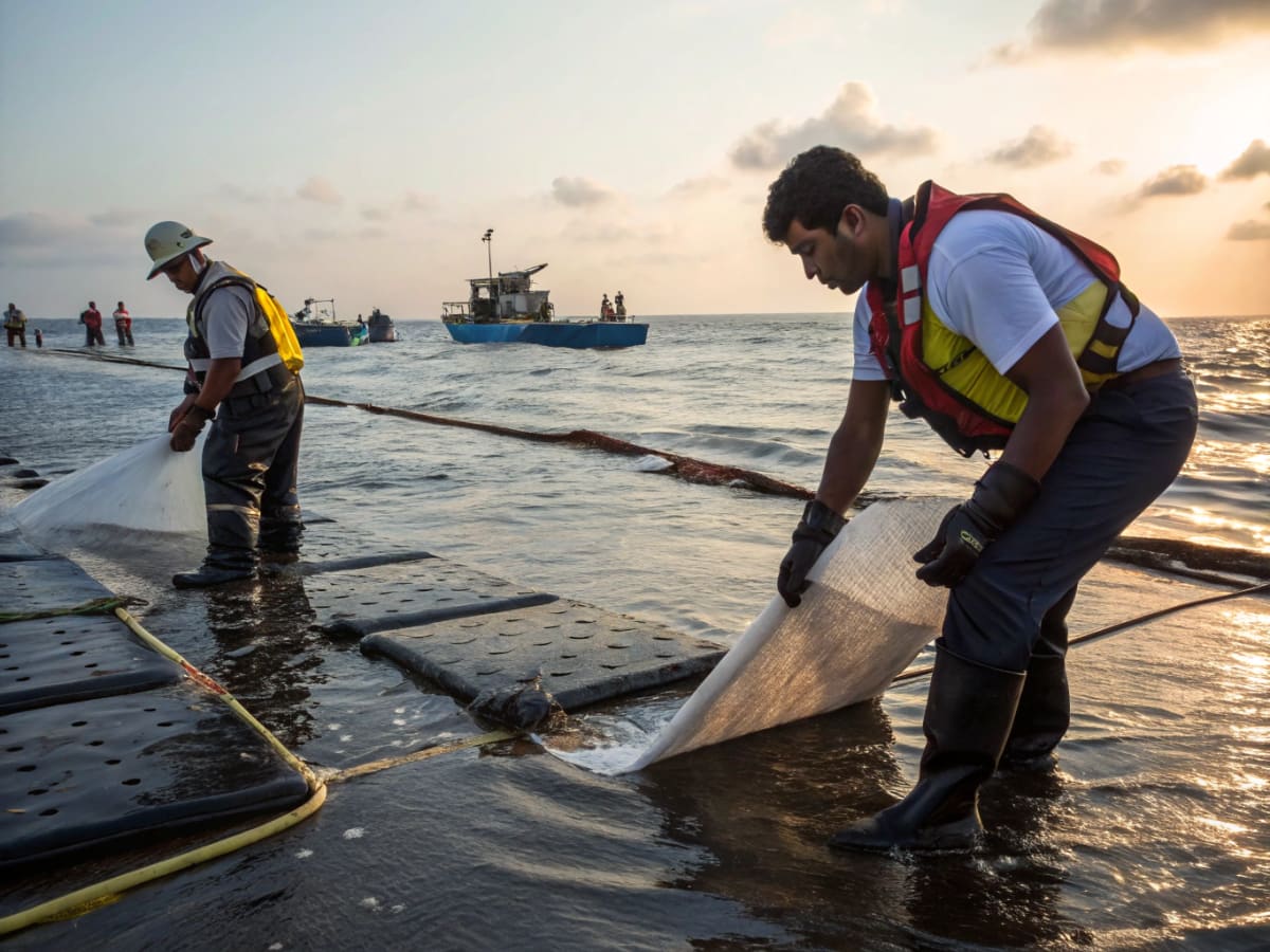 오일흡착재  oil