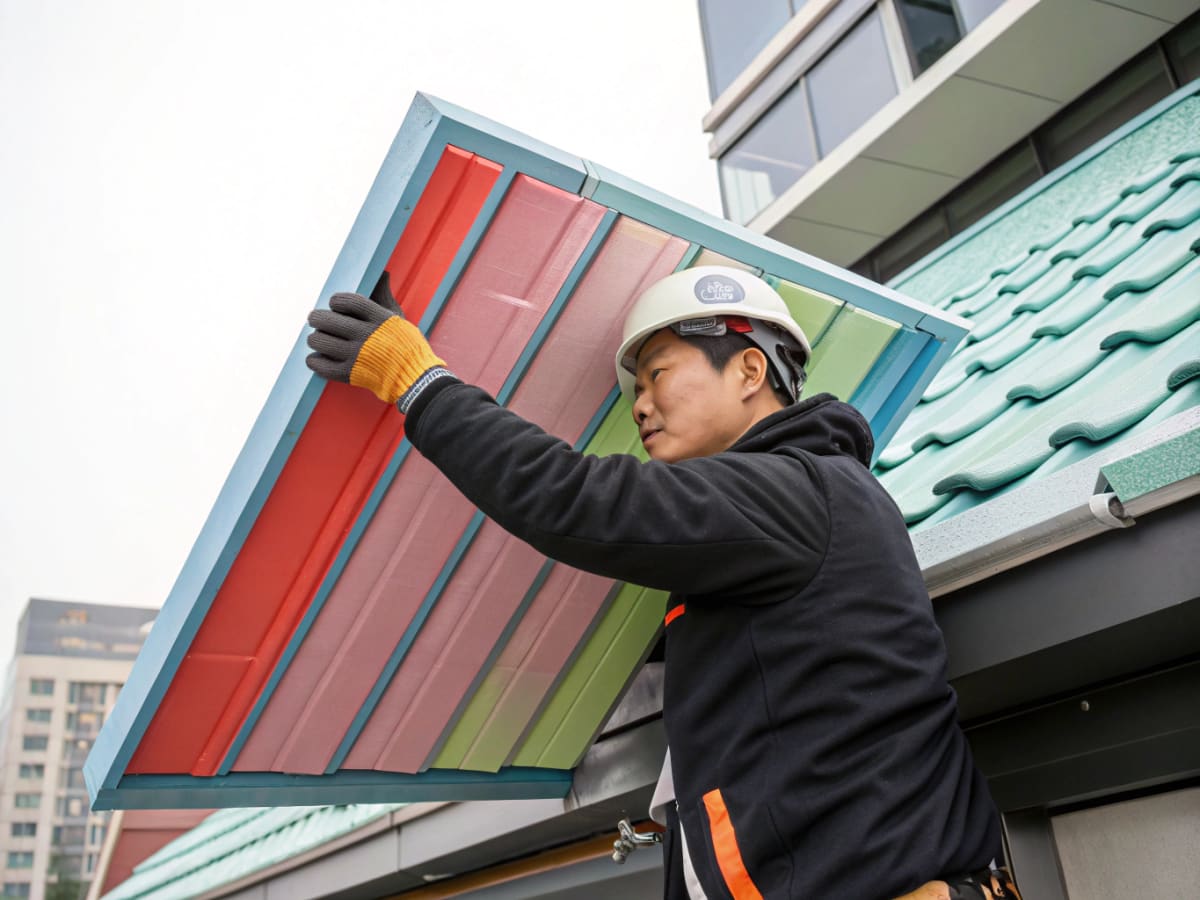 가설건축물시공 pvc construction material