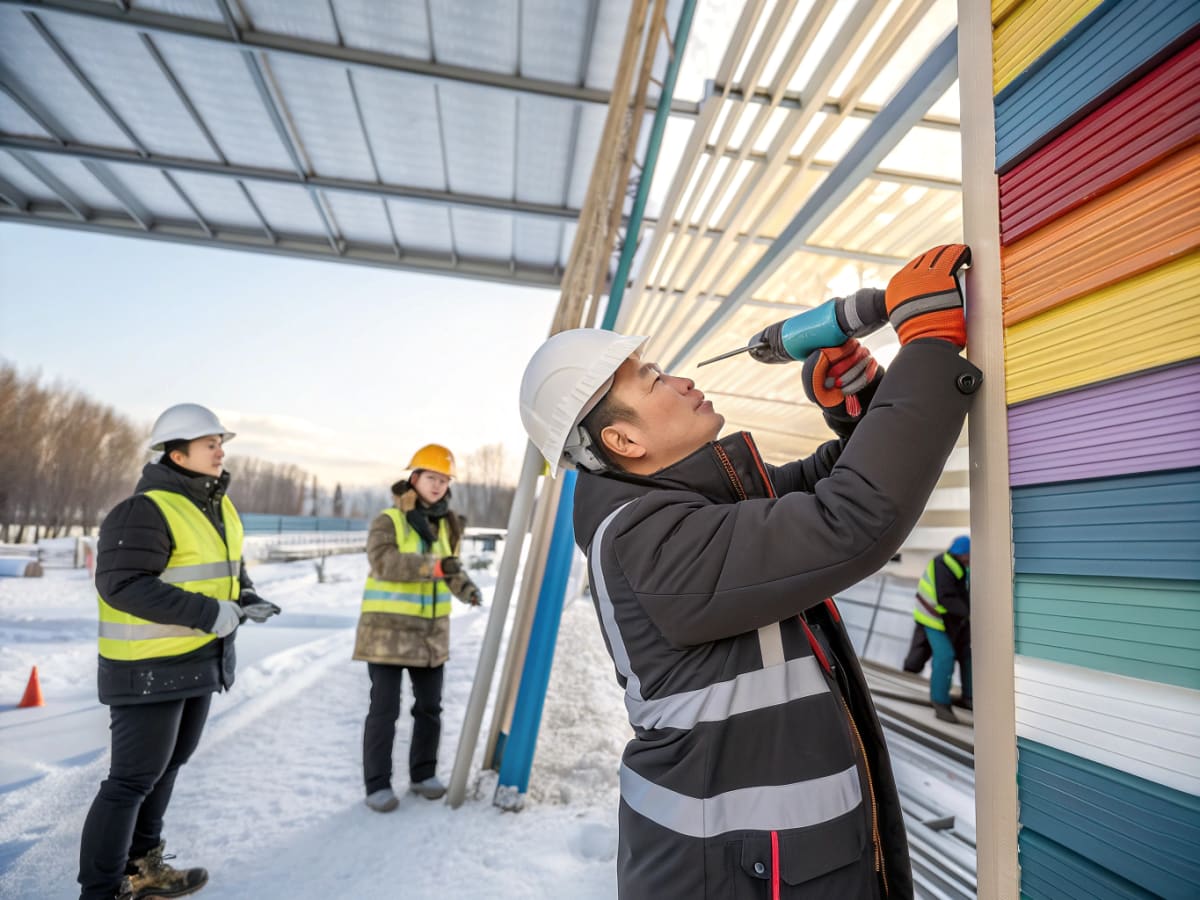 천막시공 pvc construction material