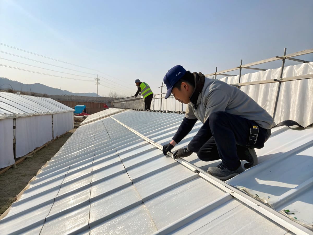 천막시공 pvc construction material