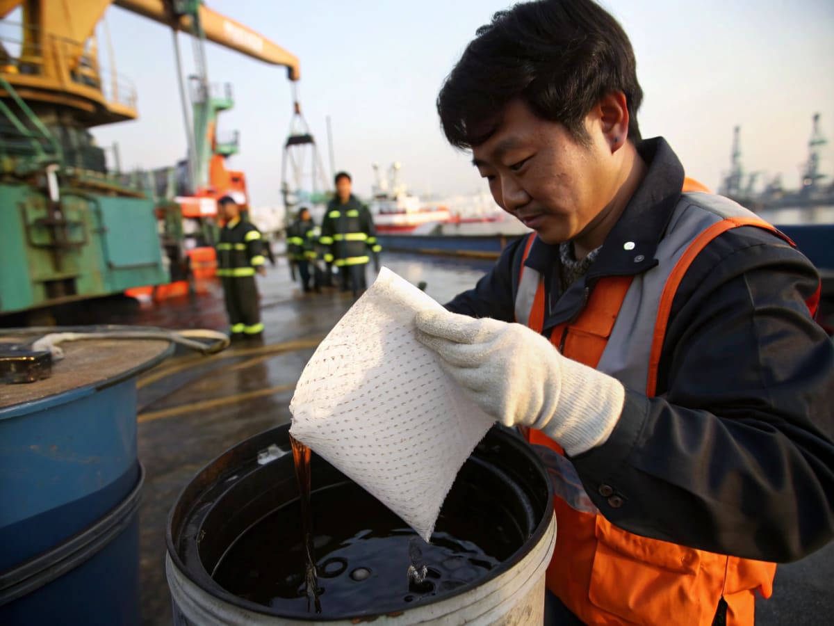 오일흡착재  oil