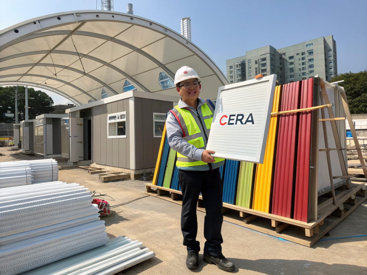 천막시공 pvc construction material