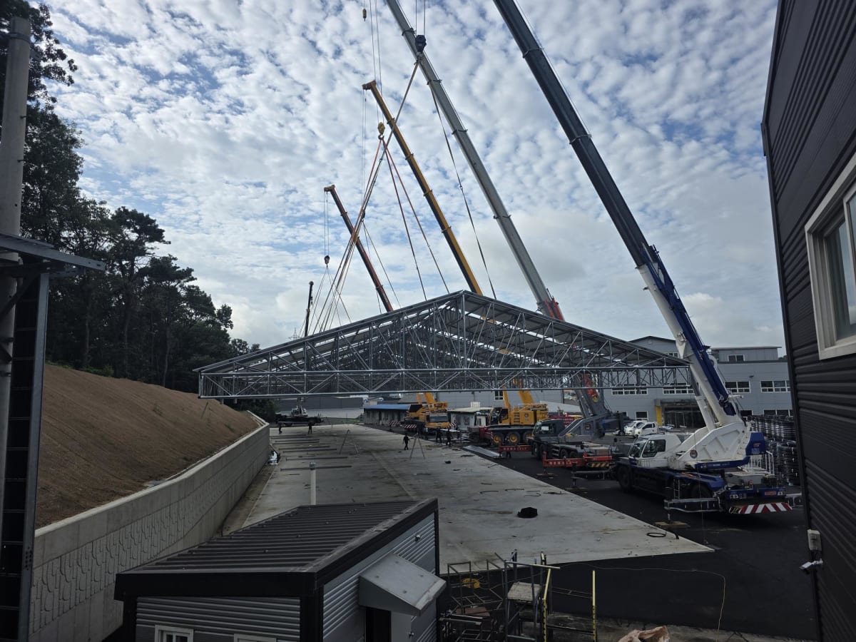 가설 건축 지붕