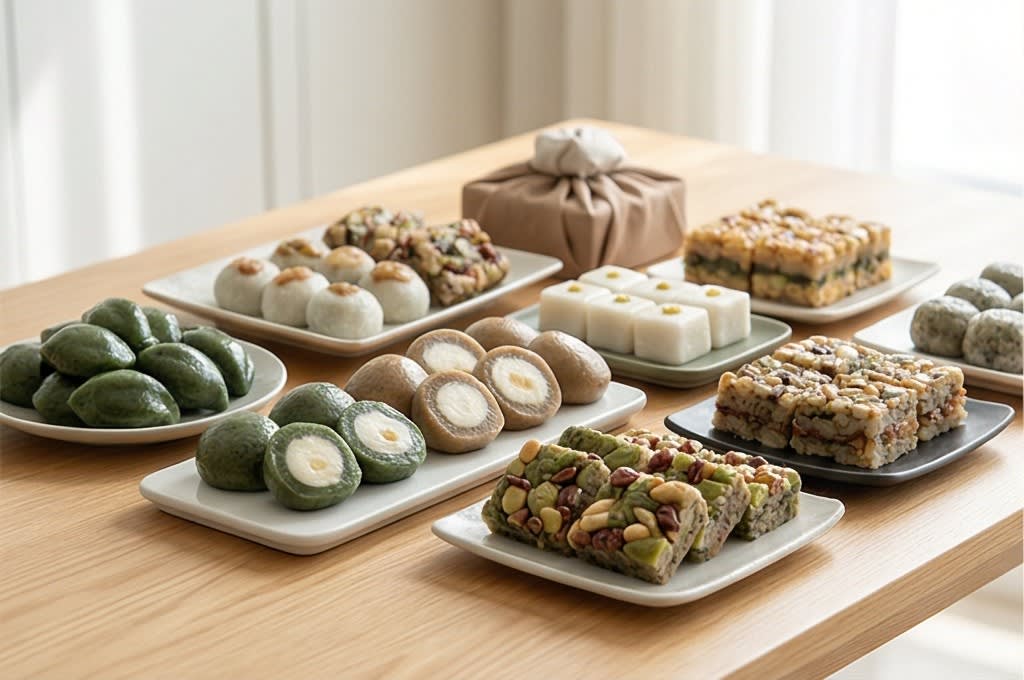 풍성한 떡 상차림