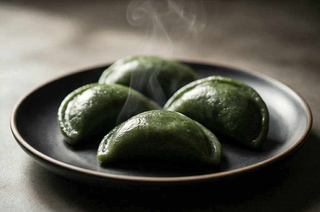 갓 쪄낸 따뜻한 송편