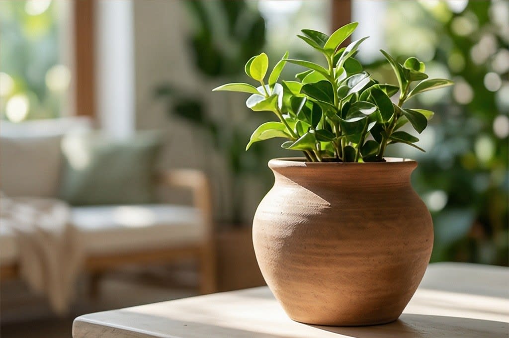 토분과 식물이 어우러진 평화로운 일상