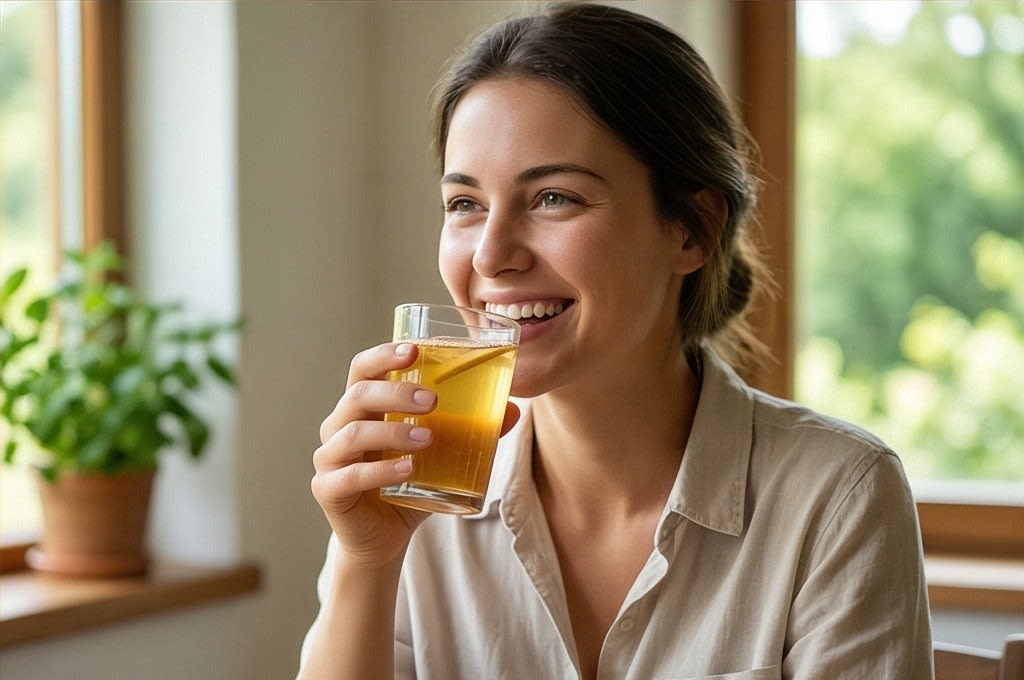 꿀 음료로 찾은 아침 활력