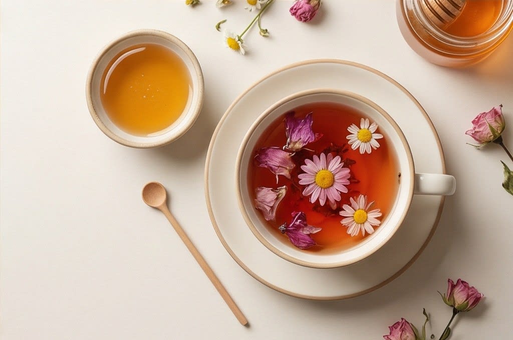 아름다운 꽃차 한 잔