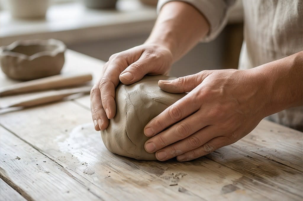 흙덩이를 치대며 생명력을 불어넣는 시작