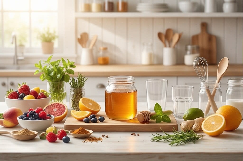 홈카페 레시피 재료들