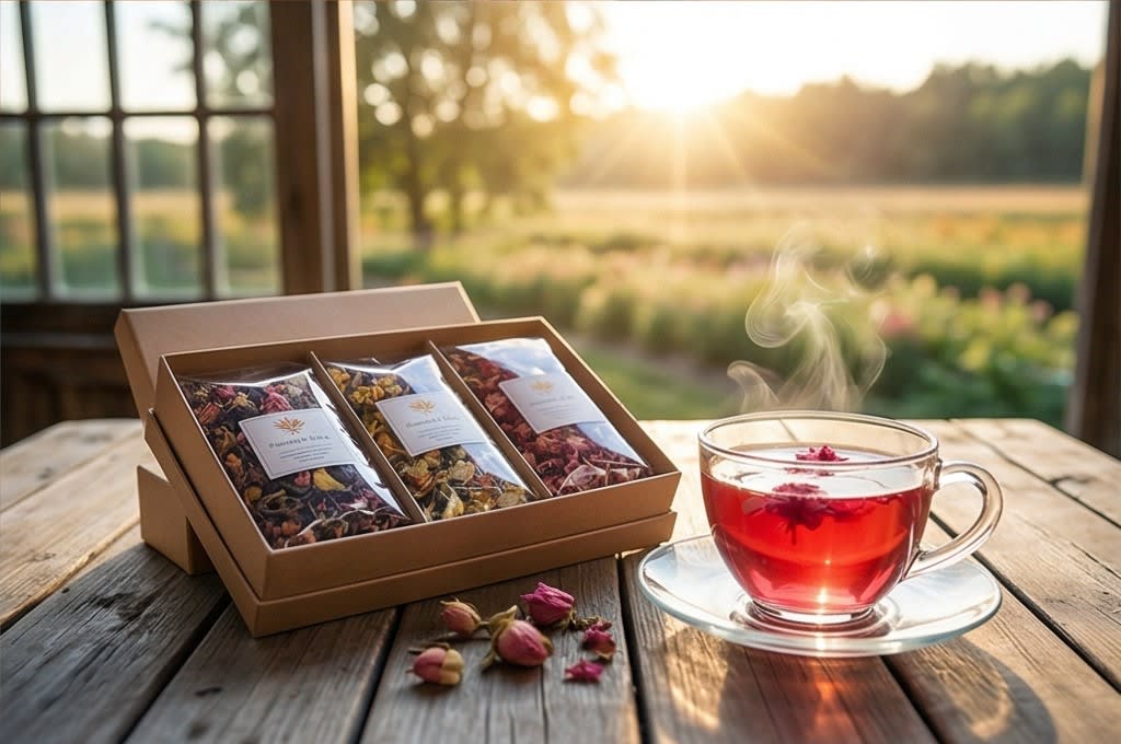 따뜻한 꽃차 선물 세트