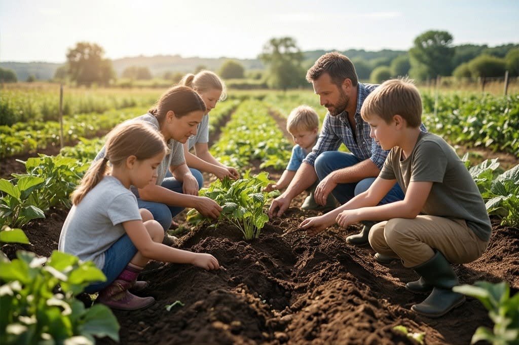 모종 심는 교육 현장