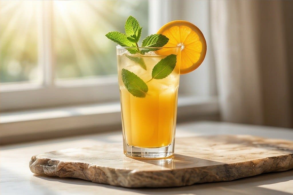 상큼한 에너지 꿀 음료