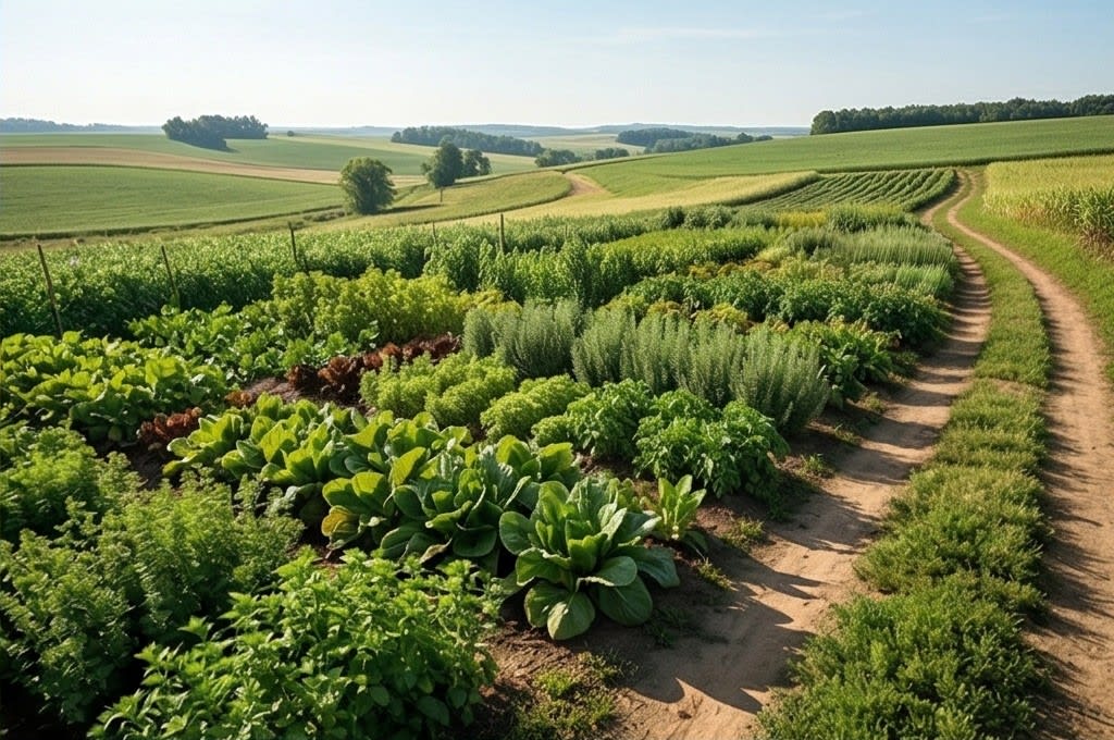 별꽃농원의 정돈된 텃밭