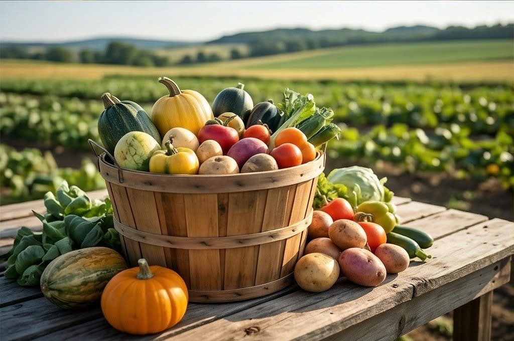 별꽃농장의 풍성한 가을 수확물