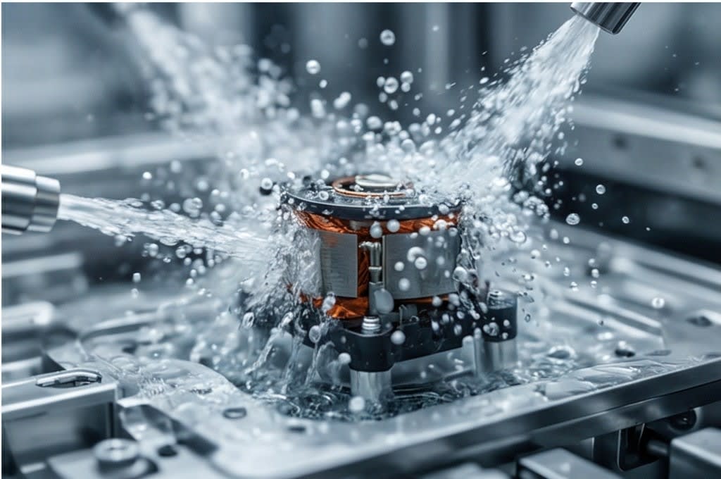 Powerful water jet spray