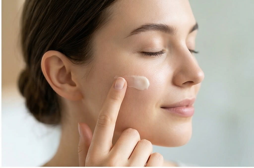 피부에 부드럽게 발리는 크림