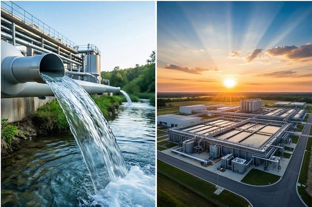 Purified Water and Factory View