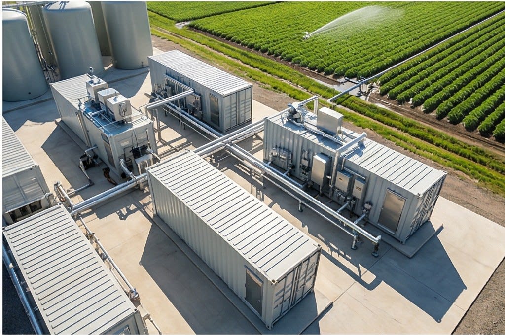 Purified liquid fertilizer processing flowchart