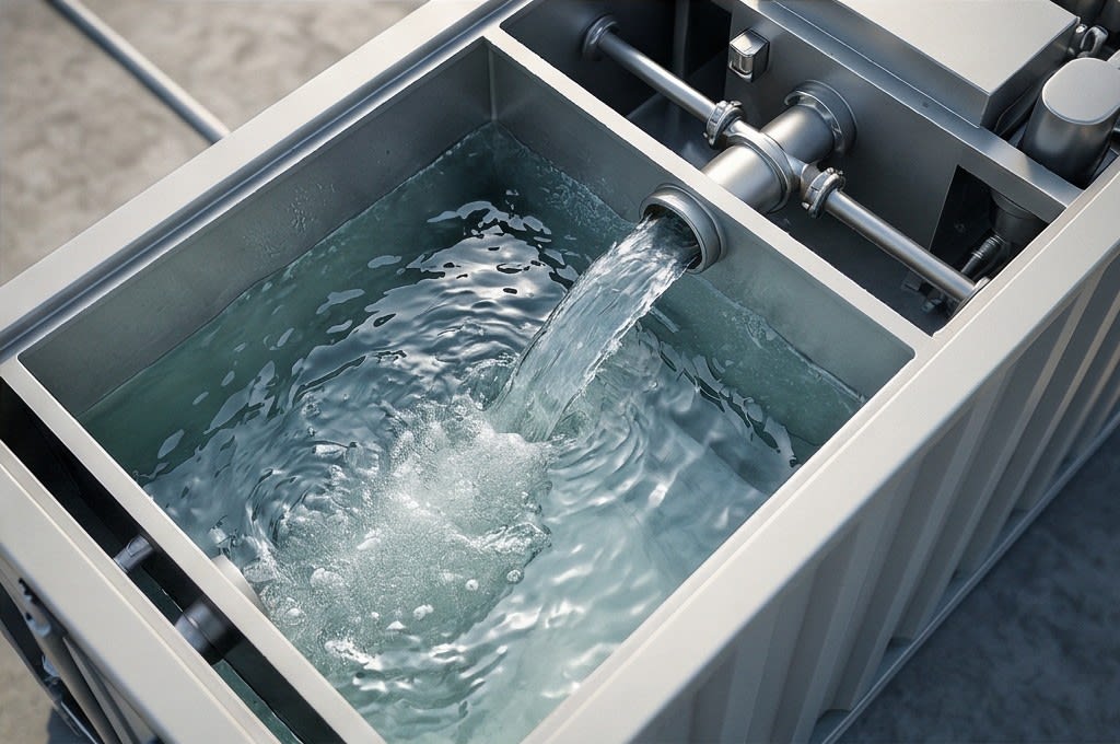 Clear Liquid Fertilizer in Treatment Tank