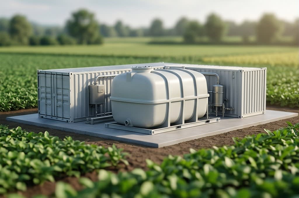 Farming container liquid treatment facility